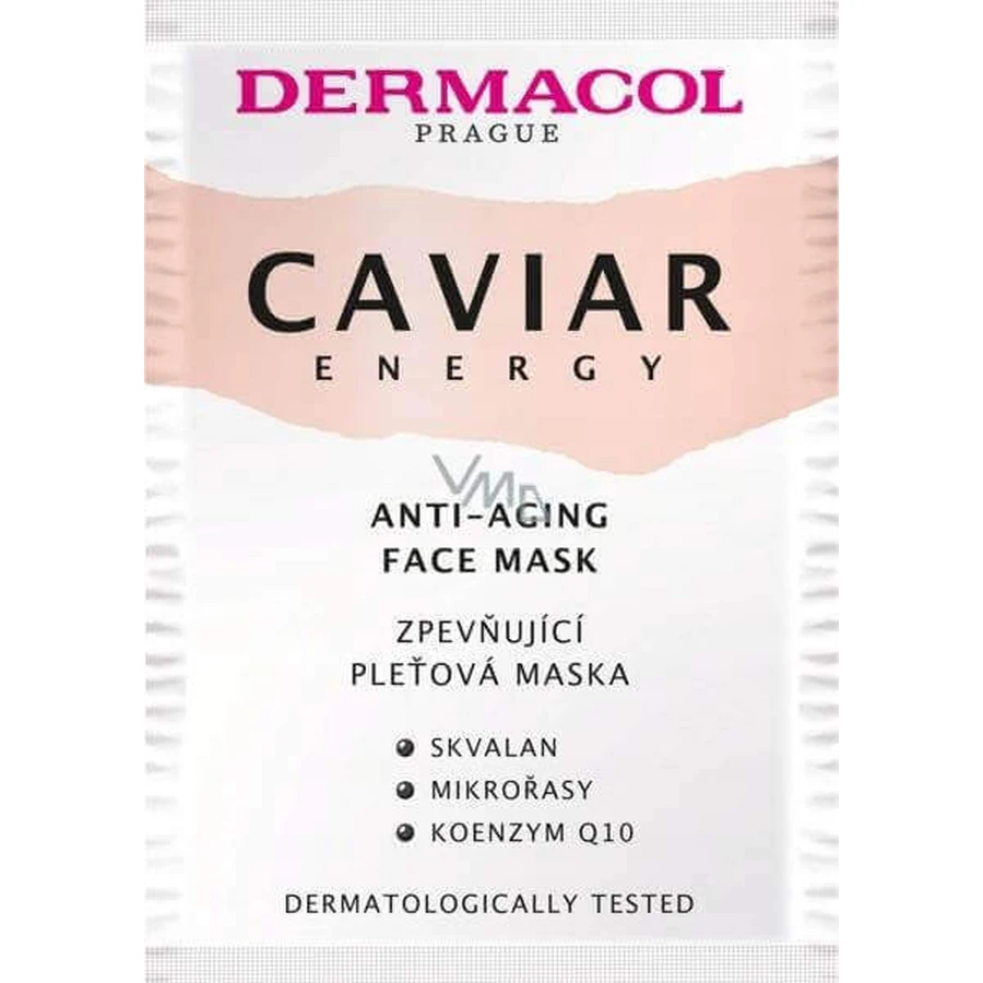 Dermacol Caviar energy facial mask 1×1 шт, маска для лица: цены и характеристики