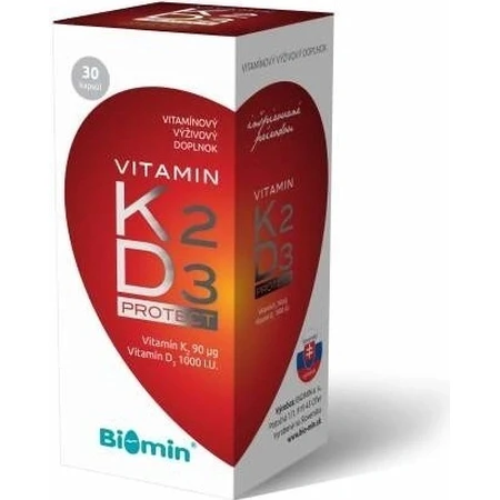 Biomin ВИТАМИН K2 D3 ПРЕМИУМ 2000 МЕД. 1х30 капс, пищевая добавка: цены и характеристики