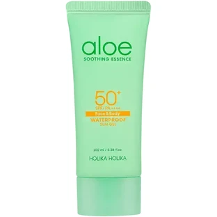 Сонцезахисний крем для обличчя та тіла Holika Holika Aloe Soothing Essence SPF 50+, 100 мл