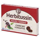 Гербитуссин Кашель и Горло Herbitussin Бузина и эвкалипт, 12 пастилок