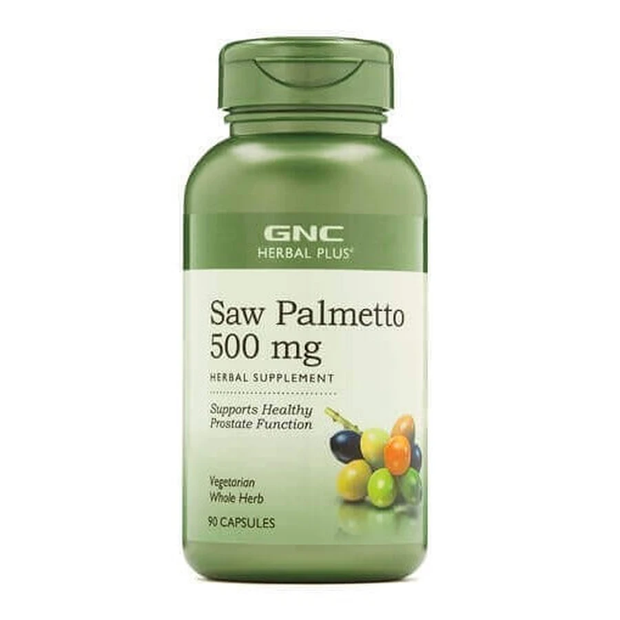 Gnc Herbal Plus Saw Palmetto 500 мг, екстракт пальми, 90 капс.: ціни та характеристики