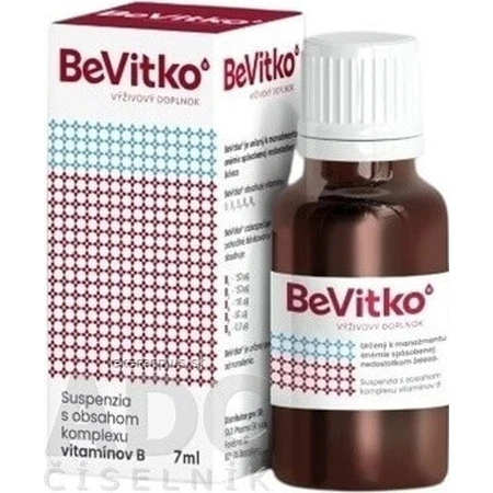 BeVitko 1х7мл, суспензія, що містить комплекс вітамінів групи В: ціни та характеристики