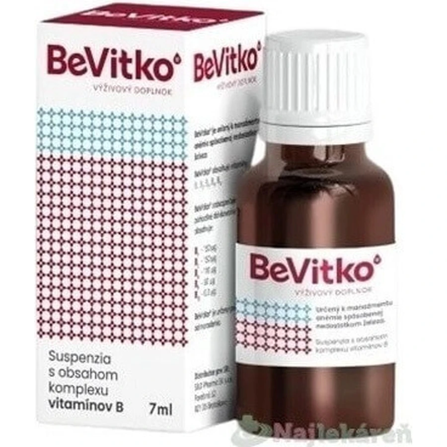 BeVitko 1х7мл, суспензія, що містить комплекс вітамінів групи В: ціни та характеристики