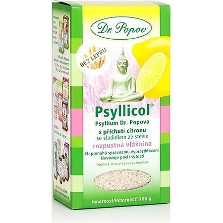 DR. POPOV PSYLICOL CITRON 1×100 г, розчинна клітковина: ціни та характеристики