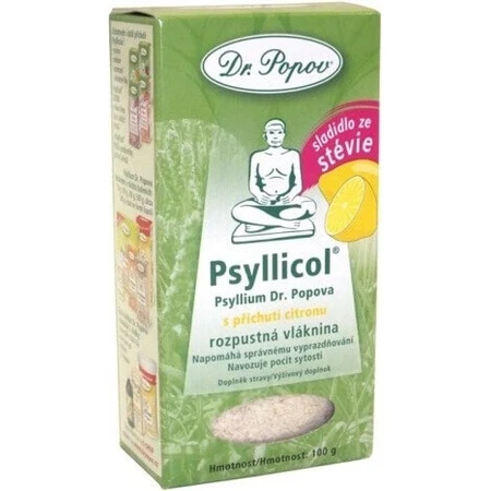 DR. POPOV PSYLICOL CITRON 1×100 г, розчинна клітковина: ціни та характеристики