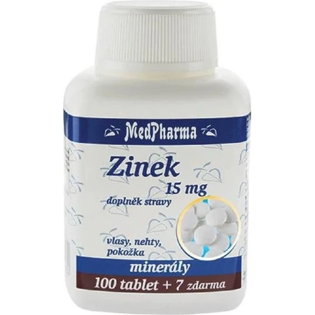 MedPharma ZINOC 25 mg Forte 1×107 тбл, (цинк у формі глюконату): ціни та характеристики