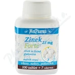 MedPharma ZINOC 25 mg Forte 1×107 тбл, (цинк у формі глюконату): ціни та характеристики