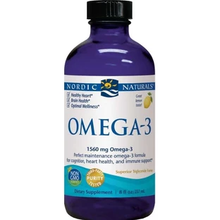 Nordic Naturals Омега-3 1560 мг ЭПК/ДГК из рыбы гбин лимон 237 мл