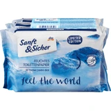 Sanft&Sicher Вологі туалетні серветки Feel the World, 150 шт.