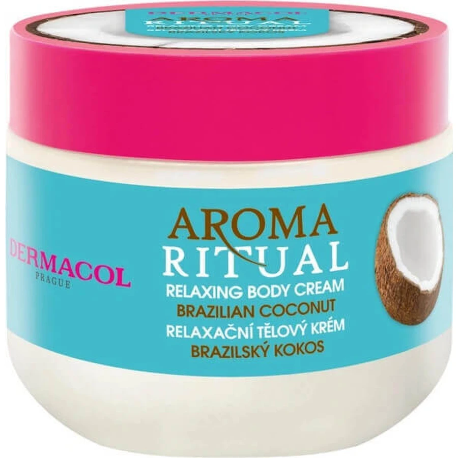 Dermacol Aroma ритуальний крем для тіла Бразильський кокос 1×300 мл, крем для тіла: ціни та характеристики