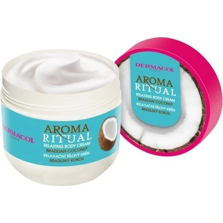 Dermacol Aroma ритуальний крем для тіла Бразильський кокос 1×300 мл, крем для тіла: ціни та характеристики