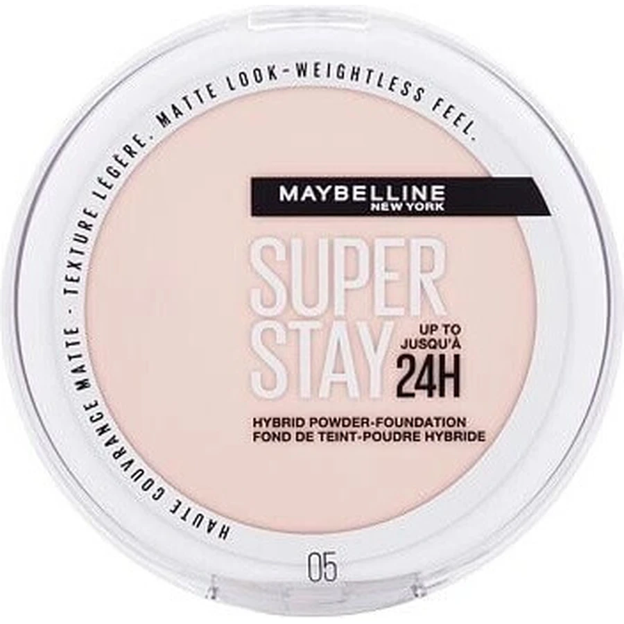Maybelline New York SuperStay 24H Hybrid Powder-Foundation 05 пудра для обличчя, 9 г 1×9 г, пудра для обличчя: ціни та характеристики