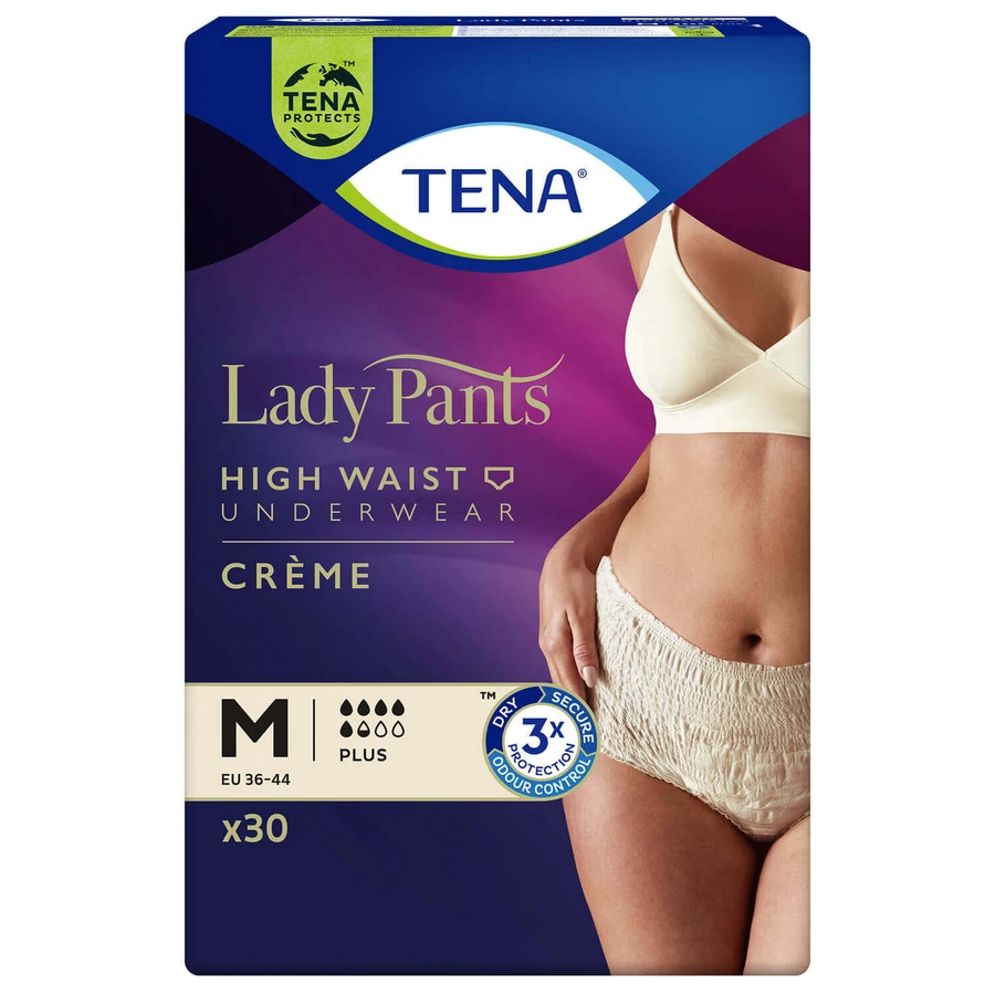 Tena Lady Pants Creme, кремові трусики, розмір M, 75-105 см, Plus, 30 штук: ціни та характеристики