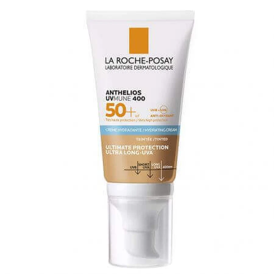La Roche-Posay Anthelios зволожуючий крем з кольоровим пігментом для захисту від сонця SPF 50+ UVmune, 50 мл,: ціни та характеристики