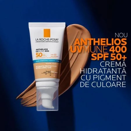 La Roche-Posay Anthelios зволожуючий крем з кольоровим пігментом для захисту від сонця SPF 50+ UVmune, 50 мл,: ціни та характеристики