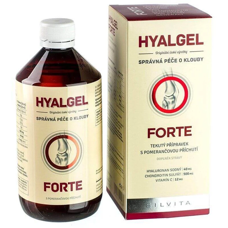 Silvita HYALGEL FORTE сироп с апельсиновым вкусом 500 мл: цены и характеристики