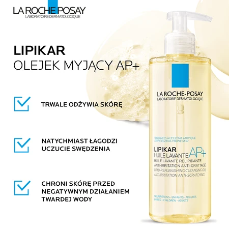 La Roche Posay Lipikar Очищуюча олія AP+ Очищуюча олія, 400 мл: ціни та характеристики