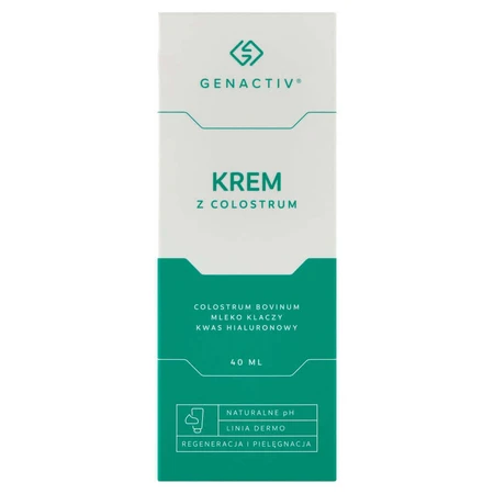 Genactiv, крем с колострумом для лица и тела, 40 мл: цены и характеристики