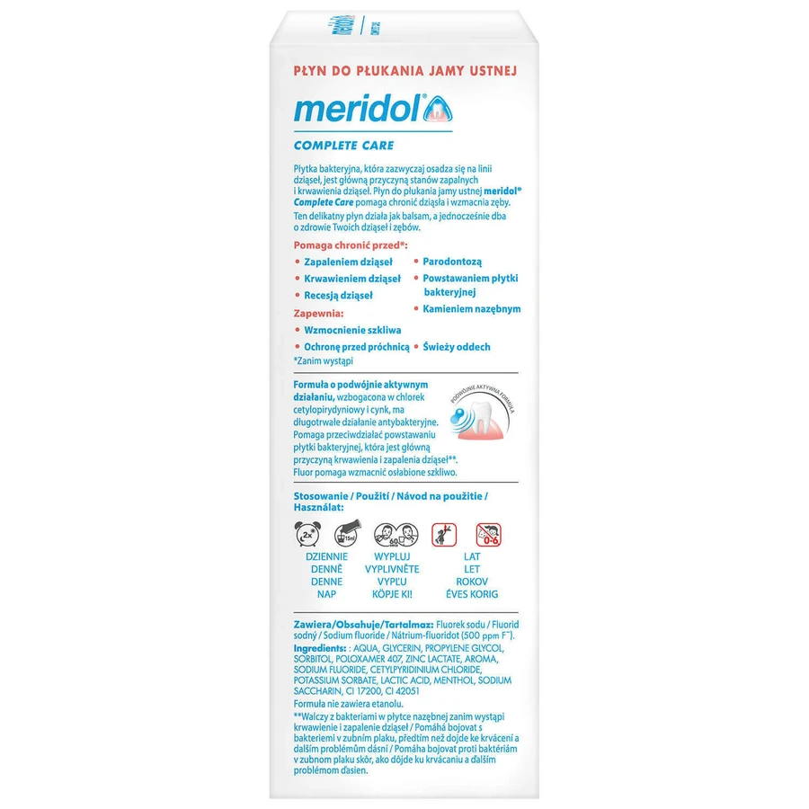 Meridol Complete Care, ополіскувач для порожнини рота, без спирту, 400 мл: ціни та характеристики