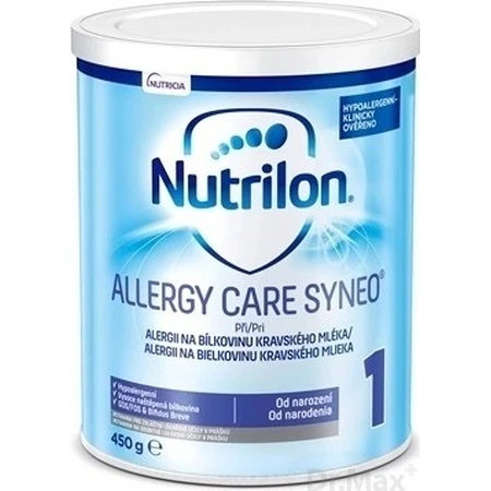Nutrilon Allergy Care Syneo+ 1 1x450 г, гипоаллергенное специальное молоко: цены и характеристики