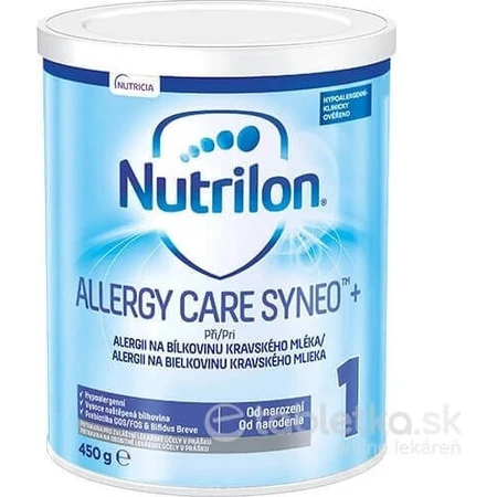 Nutrilon Allergy Care Syneo+ 1 1x450 г, гипоаллергенное специальное молоко: цены и характеристики