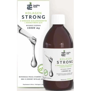 Колаген сильний з гіалуроновою кислотою та коензимом Q10 - 500мл Healthy Herb