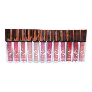 Набор из 12 жидких матовых помад с увеличивающим эффектом, Mary Matte, Fashion Nude Waterproof, Long Lasting