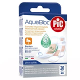 Pic Solution AquaBloc, пластир перев'язувальний, антибактеріальний, водонепроникний, Mix, 20 шт.