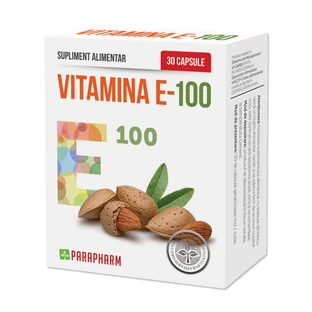 Витамин Е-100, 30 капсул, Парафарм