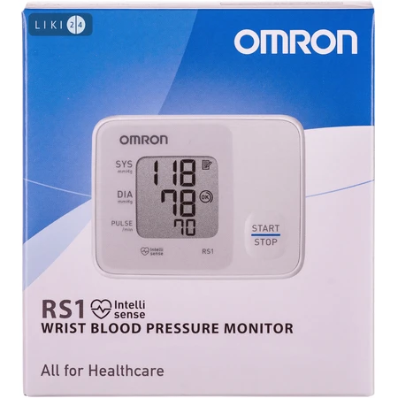 Измеритель артериального давления Omron RS1 (HEM-6120-E), на запястье: цены и характеристики