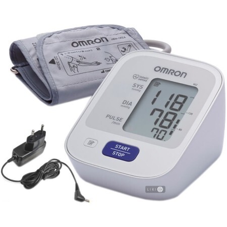 Вимірювач артеріального тиску і частоти пульсу автоматичний Omron M2 Basic (HEM-7121-ARU)