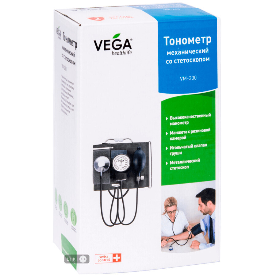 Измеритель артериального давления механический Vega VM-200: цены и характеристики
