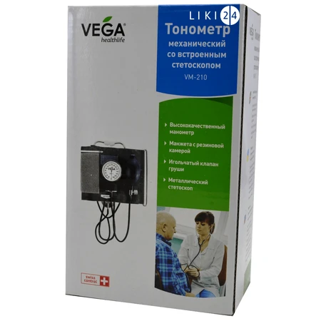 Измеритель артериального давления механический Vega VM-210: цены и характеристики