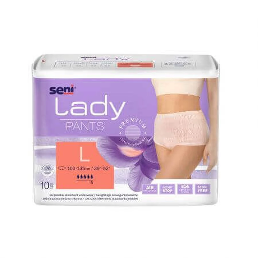 Lady Pants впитывающие трусики для женщин, L, 10 штук, Грудь: цены и характеристики