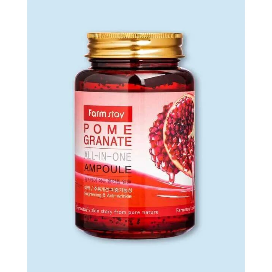 Ампула Farmstay Pomegranate All-In-One Ampoule 1×250 мл, живильна та зміцнювальна сироватка: ціни та характеристики