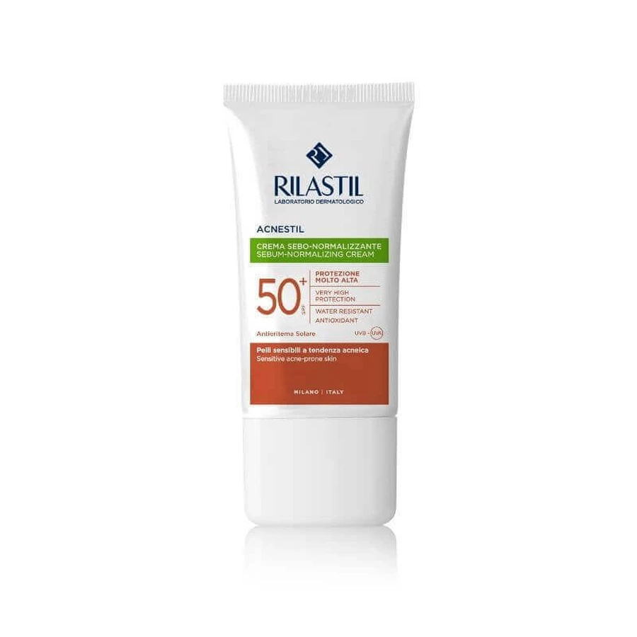 RILASTIL SUN SYSTEM ACNESTIL - Себорегулюючий крем з SPF 50+ x 40 мл: ціни та характеристики