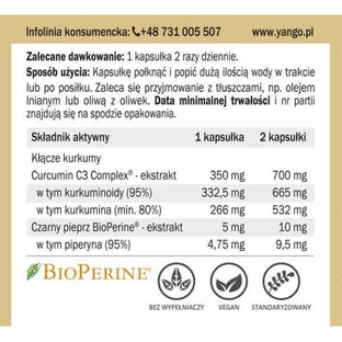 Yango Curcumin 95, 60 капсул