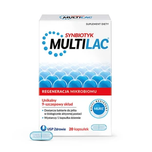 Мультилак Синбиотик USP Multilac Synbiotic, 20 капсул 
