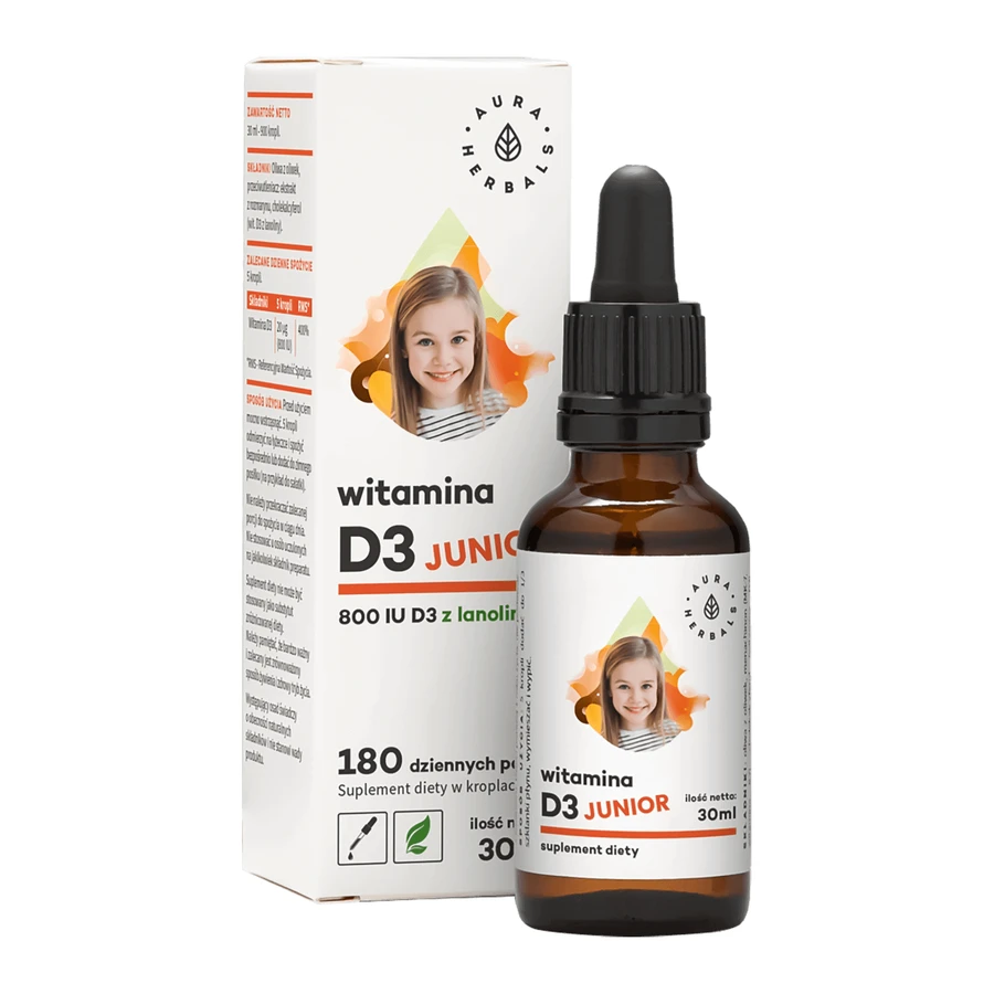 Aura Herbals Витамин D3 Junior, 30 мл: цены и характеристики