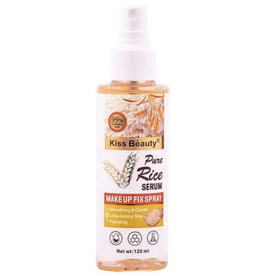 Спрей для фіксації макіяжу з рисом, Kiss Beauty, Pure Rice Serum, 120 мл: ціни та характеристики