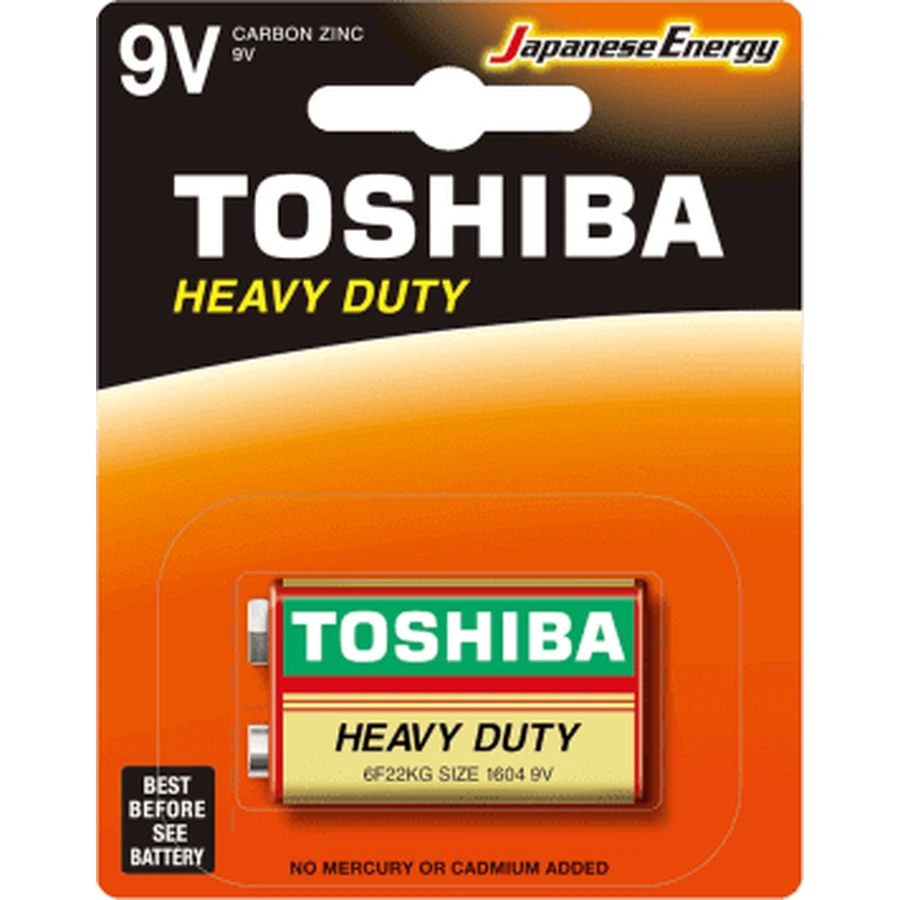 Toshiba Батарейка 9V цинкова HD, 1 шт.: ціни та характеристики