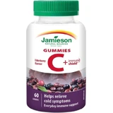 JAMIESON VITAMIN C + IMMUNE SHIELD GUMMIES 1×60 шт, льодяники зі смаком бузини