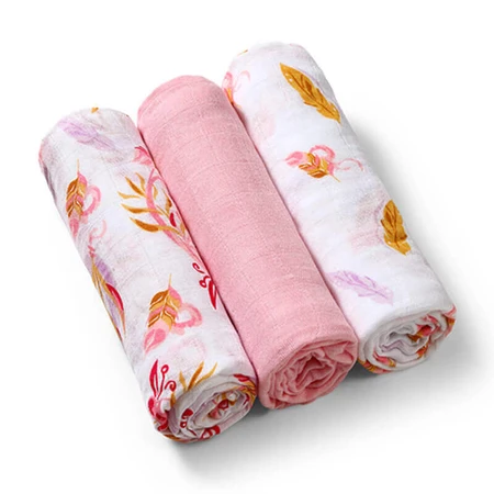 BabyOno Natural Bamboo, натуральні пелюшки з бамбуковими волокнами, 70 х 70 см, бамбук, кольорові, 3 штуки: ціни та характеристики