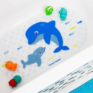 Протиковзкий килимок для ванни Canpol babies LOVE&SEA синій, 1 шт