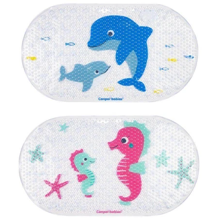 Протиковзкий килимок для ванни Canpol babies LOVE&SEA синій, 1 шт: ціни та характеристики