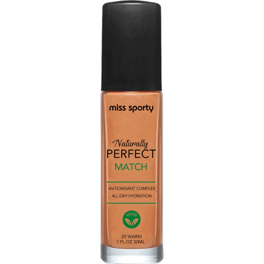 Тональний крем Miss Sporty Naturally Perfect Match 20 Теплий, 1 шт.: ціни та характеристики