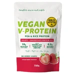 Вегетаріанський протеїновий порошок зі смаком полуниці V-Protein, 720 г, Gold Nutrition: ціни та характеристики