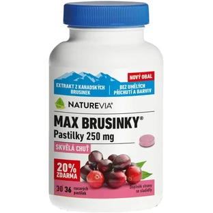 NatureVia Max Cranberry 250 мг 36 пастилок
