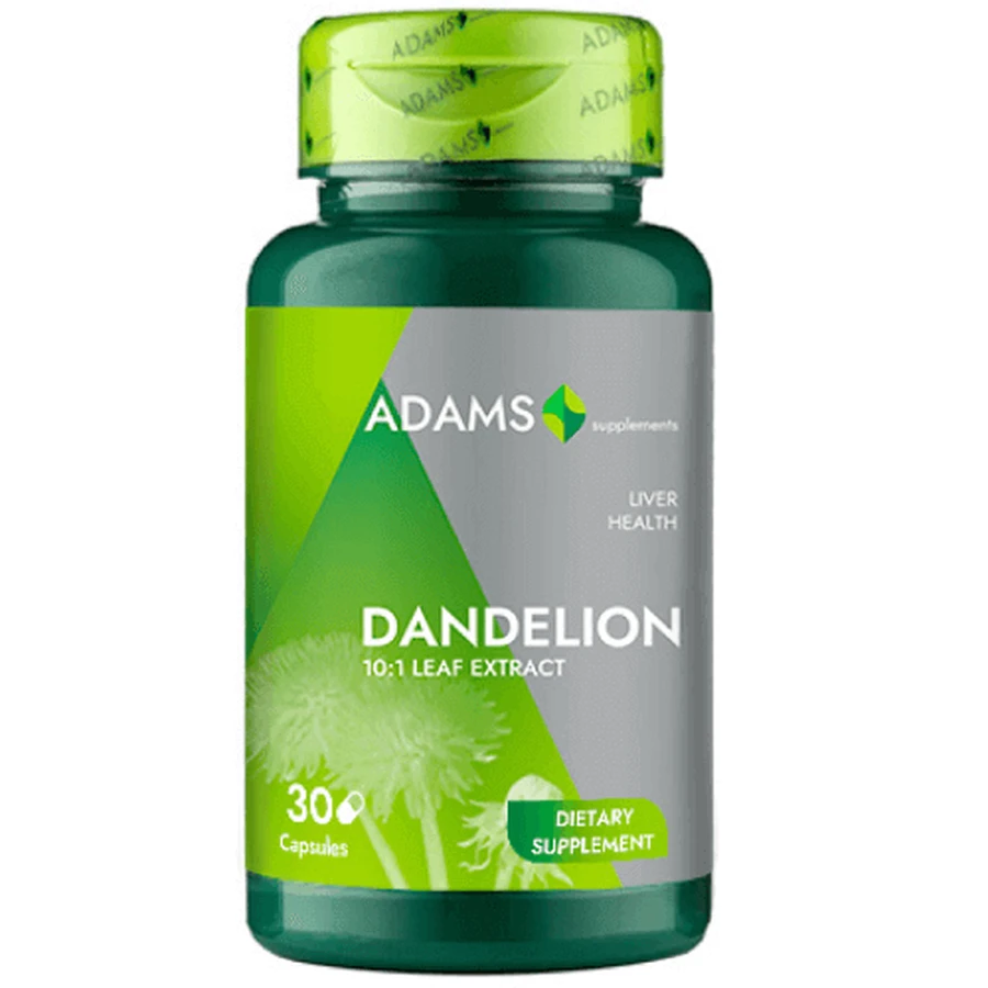 Екстракт кульбаби, 370 мг, 30 капсул, Adams Supplements: ціни та характеристики