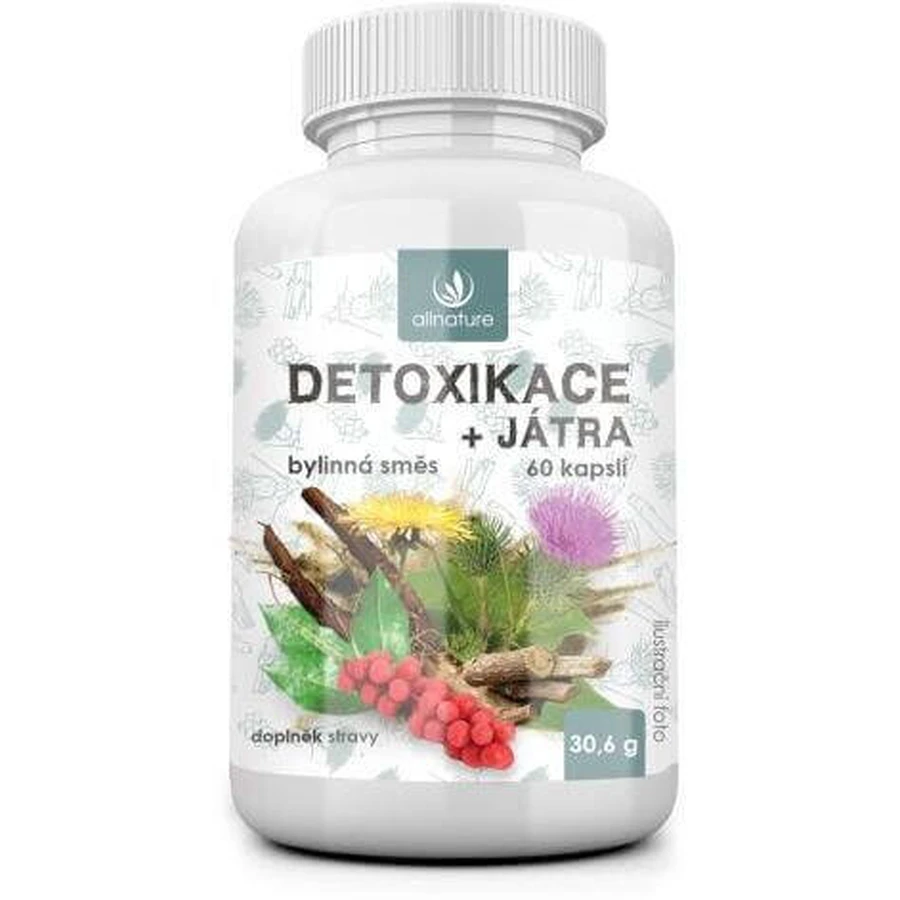 Трав'яний екстракт для детоксикації Allnature 60 капсул: ціни та характеристики